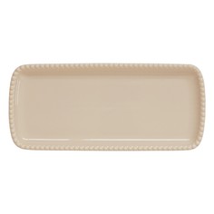 Блюдо прямоугольное Easy life Tiffany бежевая 36х16 см
