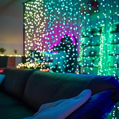 Гирлянда электрическая Twinkly 400 LED 3x2 м прозрачный IP44 со стартовым шнуром