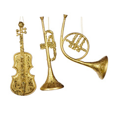 Подвеска Goodwill музыкальные инструменты золотая в ассортименте 25 см
