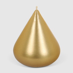 Свеча Mercury deco drop metallic золото 6х6,5 см