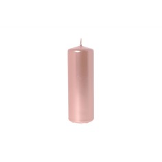 Свеча Mercury deco glossy розовое золото 5х15 см