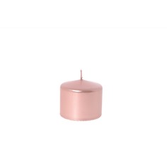 Свеча Mercury deco glossy розовое золото 8х7 см