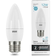 Лампа Gauss Elementary Свеча 12W 950lm 4100K E27 LED