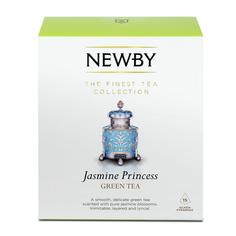 Чай зеленый Newby Жасминовая принцесса в пирамидках 15 пакетиков