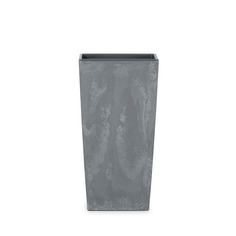 Кашпо Urbi square тёмно-серое 40х40х75 см Prosperplast