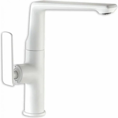 Смеситель для кухни Golden fox Dartmoor с высоким изливом белый 11430-FOX