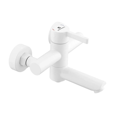 Смеситель для ванны Gota rocio Black&White с коротким изливом белый 016091-GOTA