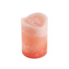 Свеча ароматическая персик Sunford 6.8х10см розовая