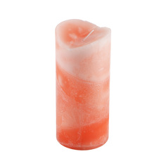 Свеча ароматическая персик Sunford 6.8х15см розовая