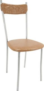 Стул Стулья.Сайт 442555, серебристый/коричневый