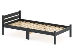 Кровать односпальная Solarius, Классика Компакт 200х100, цвет антрацит