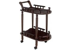 Сервировочный столик Woodville 82x39x64 см, коричневый