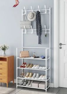 Вешалка для Одежды New Simple Floor Clothes Rack white 80х29,5х152см No Brand