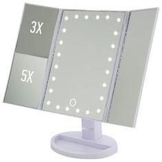 Зеркало косметическое трехстворчатое ENERGY EN-799Т, LED подсветка