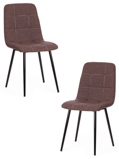 Комплект стульев TetChair CHILLY MAX коричневый, черный