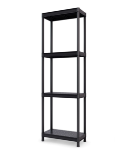 Стеллаж ENERPLAST пластиковый 600х300х1410 мм СБ 600.4 черный