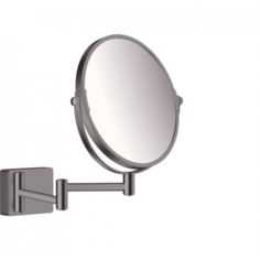 Косметическое зеркало AddStoris Hansgrohe 41791340, шлифованный черный хром
