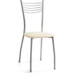 Стул Woodville Goki на металлокаркасе, ваниль крап/светлый мусс 453991