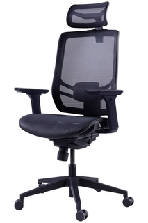 Эргономичное компьютерное кресло GT Chair InFlex M, черное