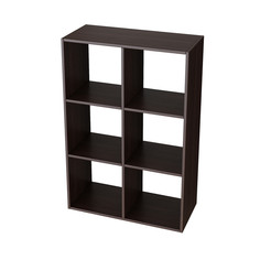 Стеллаж Cube 6 секций, 720x330x1074, венге Ластра