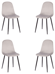 Комплект обеденных стульев для кухни TetChair BREEZE, 4 шт, светло-серый