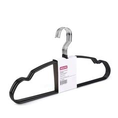 Вешалка-плечики деревянная Attache MHT002, размер 48-50, черная, 5шт. No Brand