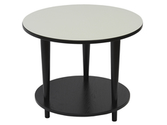 Журнальный столик Мебелик BeautyStyle 10 2490 60х60х50 см, венге/стекло белое