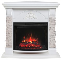 Электрокамин RealFlame Athena Coner GR с очагом Evrika 25,5 LED