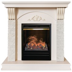 Электрокамин RealFlame Corfino WT с Olympic 3D, 3D-эффект пламени