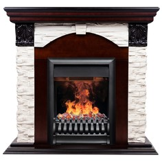 Электрокамин RealFlame Dublin Lux AO с Oregan 3D, живое пламя