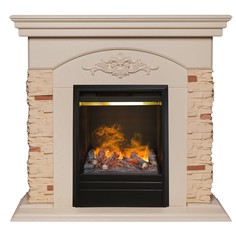 Электрокамин RealFlame Neapolis WT с 3D Olympic, 3D имитация пламени