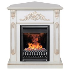 Электрокамин RealFlame Anita Coner WT с Oregan 3D, живое пламя