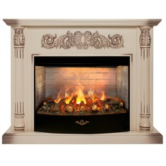 Электрокамин RealFlame Salford WT с очагом 3D Firestar 33, живое пламя