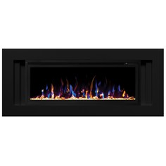Электрокамин RealFlame Stockholm 42 Black с очагом Saphir 42, звуковая имитация