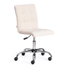 Кресло компьютерное офисное на колесиках для школьника подростковое Tetchair ZERO молочный