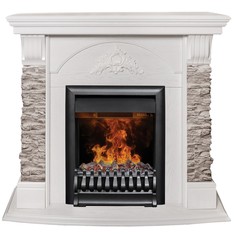 Электрокамин RealFlame Athena GR с 3D Oregan, очаг со звуком