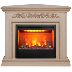 Электрокамин RealFlame Leticia Coner 26 WT-619G с очагом 3D Helios 26