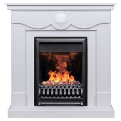 Электрокамин RealFlame Aurora WT с 3D Oregan, звук потрескивания дров, 3D имитация пламени