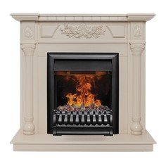 Электрокамин RealFlame Dacota WT с 3D Oregan, звук потрескивания дров, 3D имитация пламени
