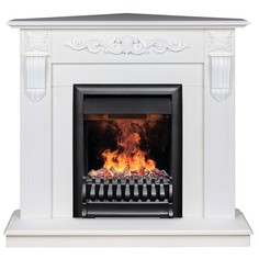 Электрокамин RealFlame Dominica Coner WT с Oregan 3D, живое пламя