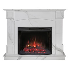 Электрокамин RealFlame Carolina 24/25,5 WT-F512 с очагом Evrika 25,5 LED