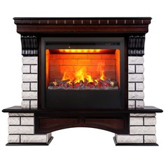 Электрокамин RealFlame Country AO с Helios 26 3D, увлажнение воздуха