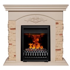 Электрокамин RealFlame Neapolis WT с 3D Oregan, звук потрескивания дров
