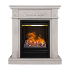 Электрокамин RealFlame Adelaida WT с Olympic 3D, живое пламя