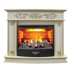Электрокамин RealFlame Milano WT с 3D Firestar 25,5, имитация пламени