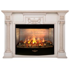 Электрокамин RealFlame London WT с очагом 3D Firestar 33, живое пламя