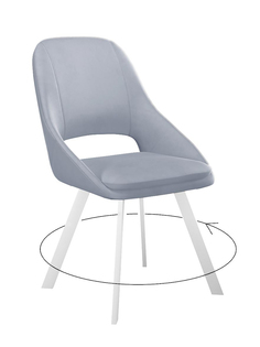 Стул мягкий поворотный со спинкой Alat Home комплект 2 шт 00-00066466