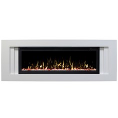 Электрокамин RealFlame Stockholm 50 White с очагом Saphir 50, звуковая имитация
