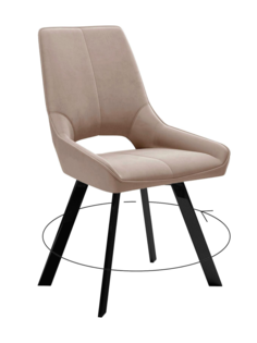 Стул мягкий поворотный со спинкой Alat Home комплект 2 шт 00-00062323