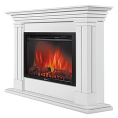 Электрокамин с широким очагом 2D Electrolux Castello 30 Белый с очагом EFP/P-3020LS